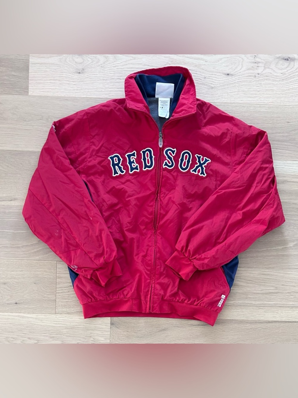 Youth Majestic Boston Redsox MLB Baseball Therma Base Dugout Jacket - Size Large